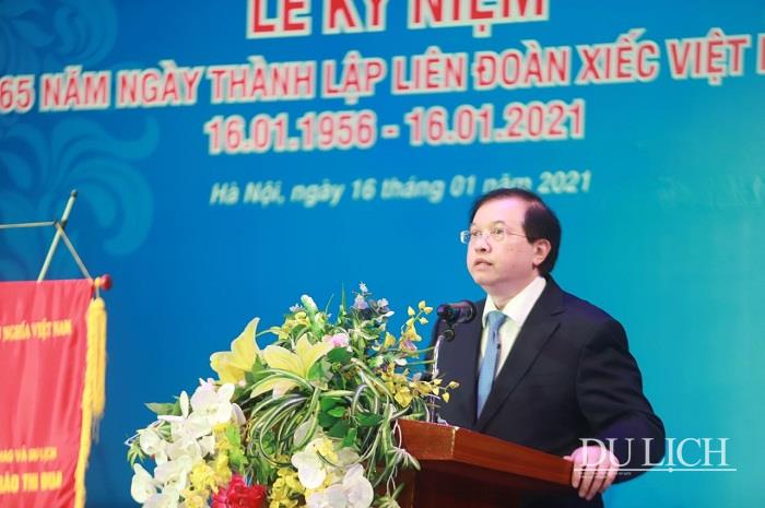 Thứ trưởng Bộ VHTTDL Tạ Quang Đông phát biểu tại buổi Lễ